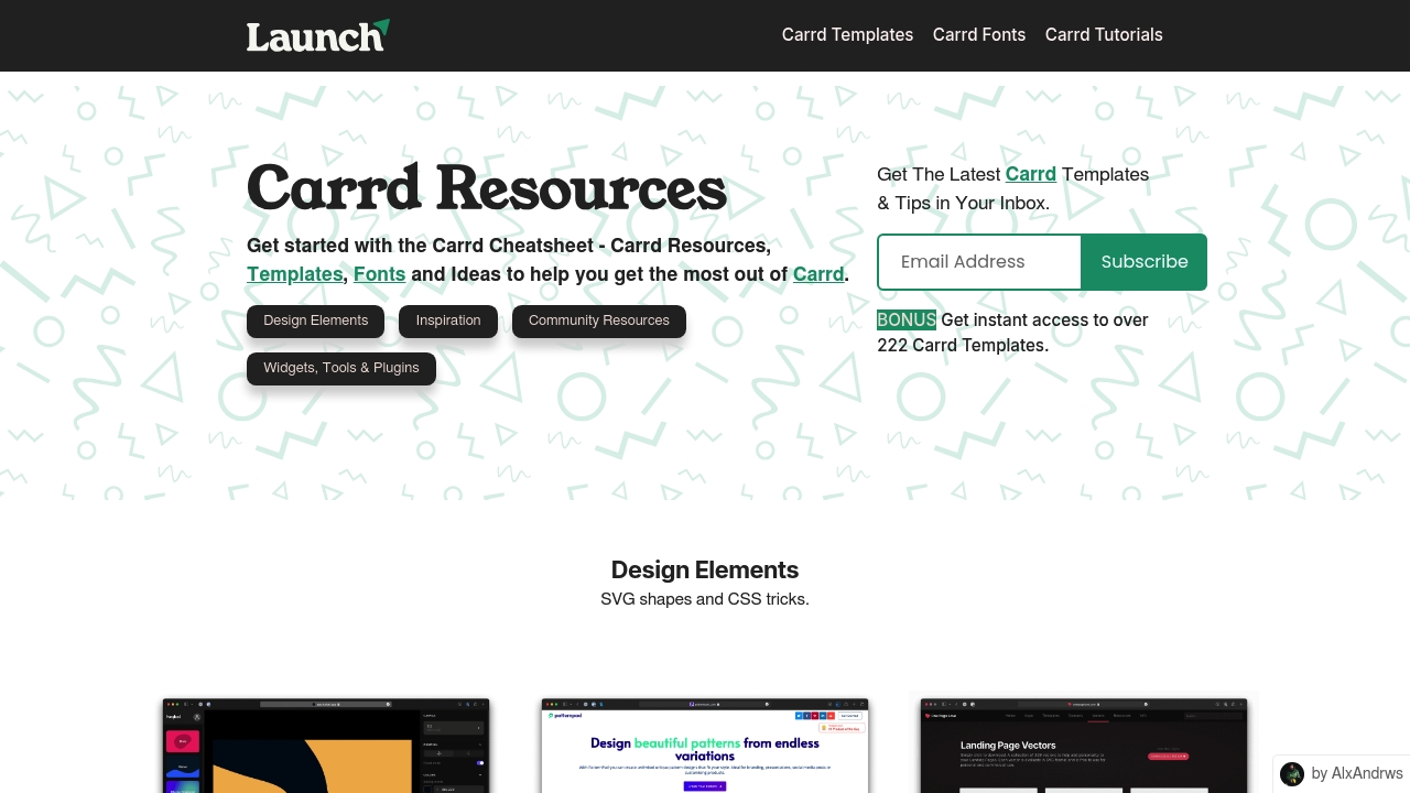 Carrd Cheatsheet by AlxAndrws screenshot