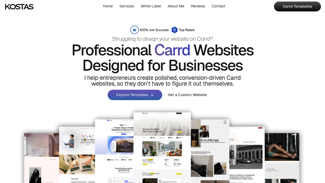Kostas Templates screenshot